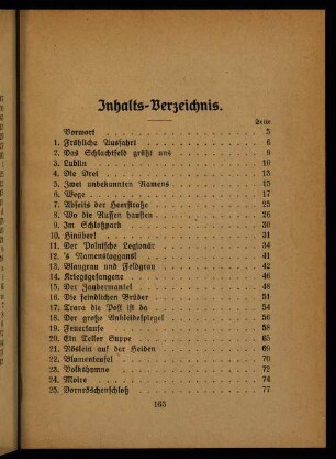 163-164, Inhaltsverzeichnis