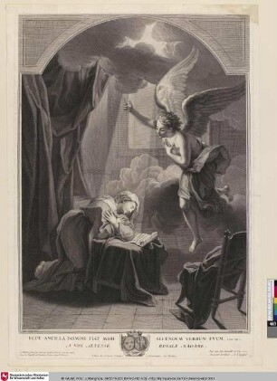 ECCE ANCILLA DOMINI FIAT MIHI SECUNDUM VERBUM TVUM; [Verkündigung]