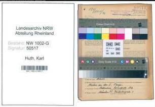 Entnazifizierung Karl Huth, geb. 31.05.1916 (Haendler)