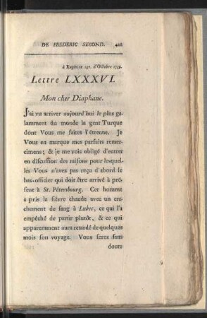 Lettre LXXXVI.