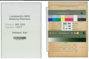 Entnazifizierung Karl Heimann , geb. 04.10.1889 ()