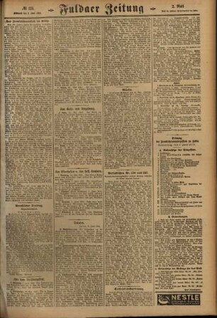 Zweite Ausgabe vom Mittwoch, den 02. Juni 1915.