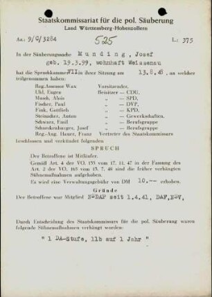 Munding, Josef