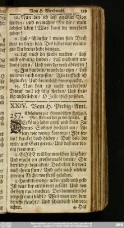 XXIV. Vom H. Predig-Amt.
