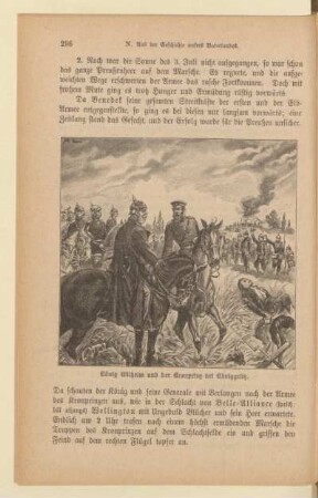König Wilhelm und der Kronprinz bei Königgrätz
