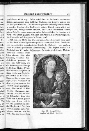 Abb. 105. Jacopo Bellini: Jungfrau mit Kind. Akademie