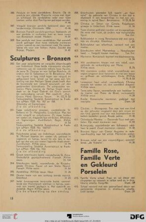 Famille Rose, Famille Verte en gekleurd porselein (Nr. 415-432)