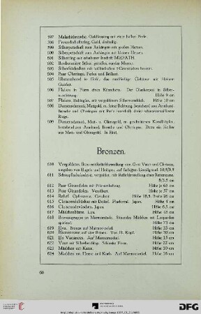 Bronzen (Nr. 610-674)