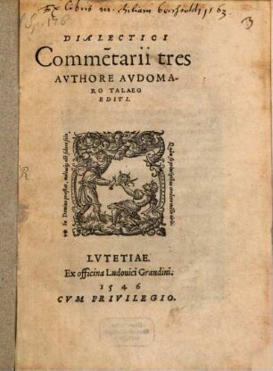 Commentarii dialectici tres