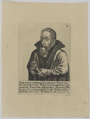 Bildnis des Bartholomaeus Elerdus