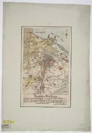 Plan von Danzig und Umgebung, 1:70 000, Kupferstich, 1783