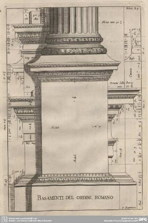 Basamenti del Ordine Romano.
