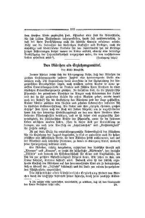 Das Märchen als Erziehungsmittel