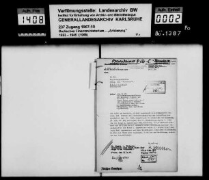 Oppenheimer, L. & Cie. (Siegfried, Hans und Franz Oppenheimer) in Mannheim Käufer: Eheleute Hermann und Mathilde Kalker -Fragment-