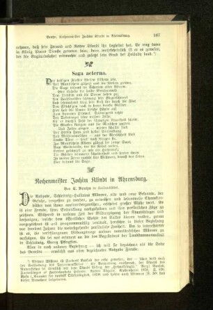 Rechenmeister Jochim Klindt in Ahrensburg.