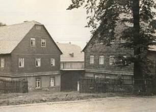 Oelsnitz, Erzgebirge. Alte Staatsstraße, Vierseithof