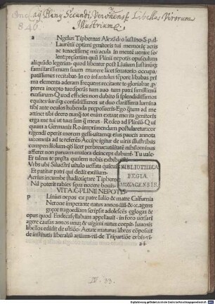 De viris illustribus : mit Widmungsbrief an Alexander Justinus von Angelus Tiphernas
