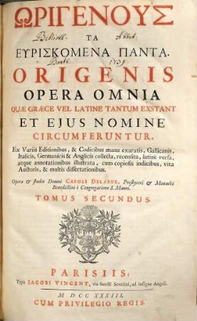 Origenus Ta Heuriskomena Panta, 2