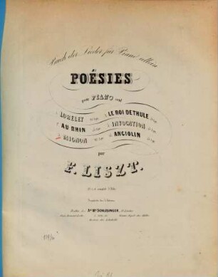 Buch der Lieder = Poésies : für Piano allein. 3, Mignon
