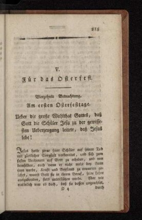 Vierzehnte Betrachtung. Am ersten Osterfesttage.
