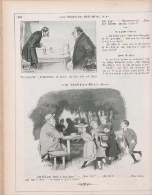 "Gipfel der Höflichkeit" "Unnöthiger Streit"