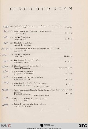 Eisen und Zinn (Nr. 103-124)