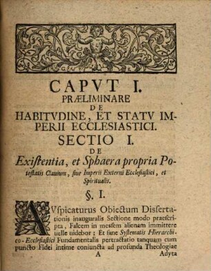Diss. inaug. eccl.-pol.-publ. de iure principis catholici circa sacra