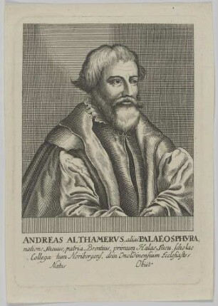 Bildnis des Andreas Althamervs