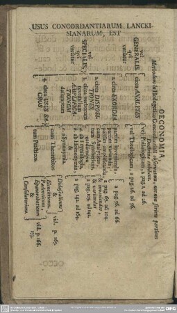 Oeconomia Methodum in Hodegetico Concordantiali observatam, nec non seriem partium Doctrinae exhibens