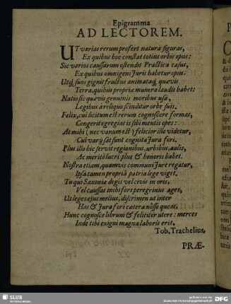 Epigramma Ad Lectorem