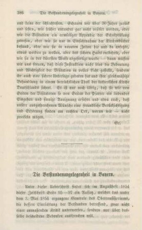 386-392 Die Betstundenangelegenheit in Bayern