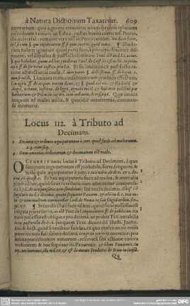 Locus 112. à Tributo ad Decimam
