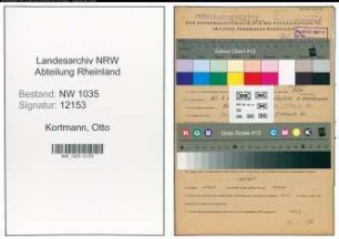 Entnazifizierung Otto Kortmann , geb. 21.02.1904 (Hauer)