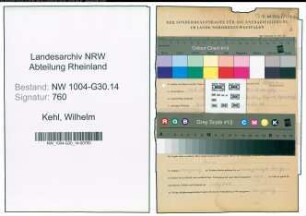 Entnazifizierung Wilhelm Kehl , geb. 13.09.1920 (Matrose)