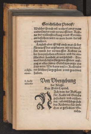 Von Vbergebung der Klage. Das dritte Capitel.