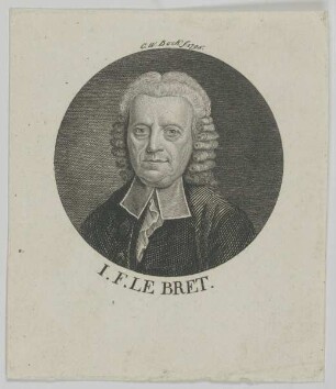 Bildnis des I. F. Le Bret