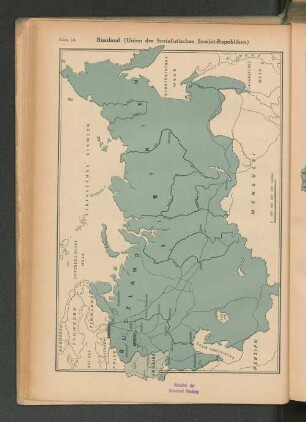 Karte 24. Russland (Union der Sozialistischen Sowjet-Republiken)