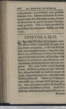 Epistola XLVI
