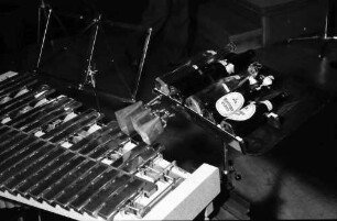 Donaueschingen: Donaueschinger Musiktage; Stadthalle; Bo Nilsson; Flaschen als Schlagzeug