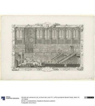 Le Sacre de Louis XV: Le Roi prosterné devant l'Autel