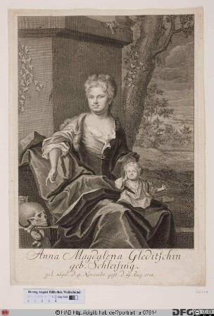 Bildnis Anna Magdalena Gleditsch, geb. Schleusing