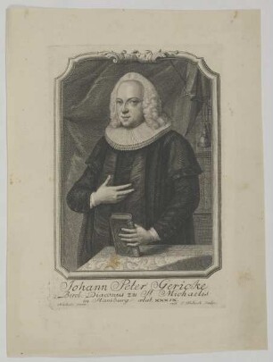 Bildnis des Johann Peter Gericke