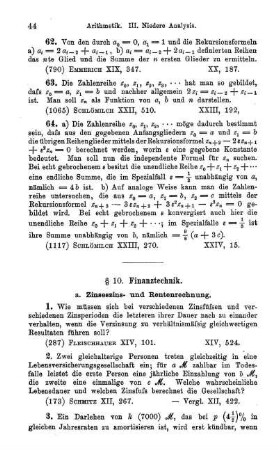 a. Zinseszins- und Rentenrechnung.