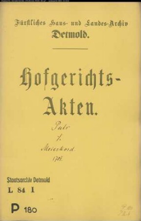 Puls, Simon in Wöbbel gegen Kaspar Meierkord in Osterhagen - Schuldforderung