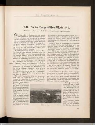 XII. In der Burgundischen Pforte 1917