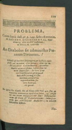 Problema, Cuius supra Sect. 38. p. 149 facta est mentio ...