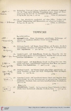 Teppiche (Nr. 282-300)
