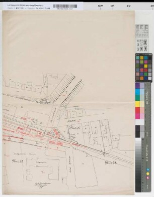 Lageplan Bahnhof Iserlohn [rechte Hälfte], o. M.