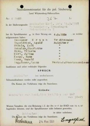 Schindler, Karl