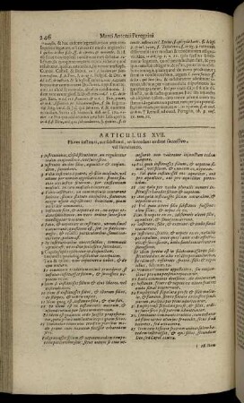 Articulus XVII.